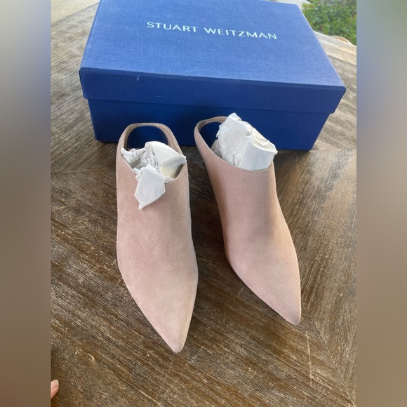 Stuart Weitzman  Suede Mira Mules - Picture 3 of 5